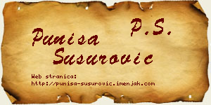 Puniša Susurović vizit kartica